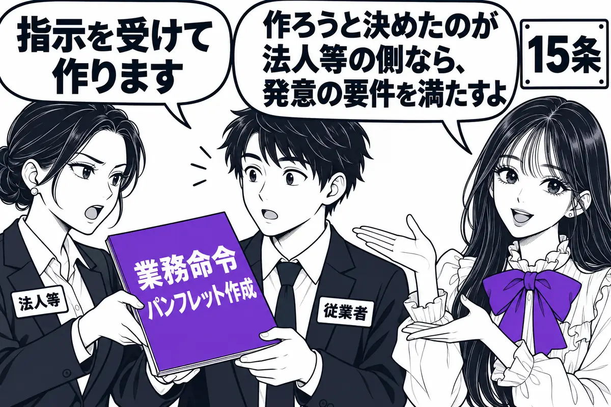 職務著作になるには、その著作物を作るという意思決定が法人等の側から出ていることが必要