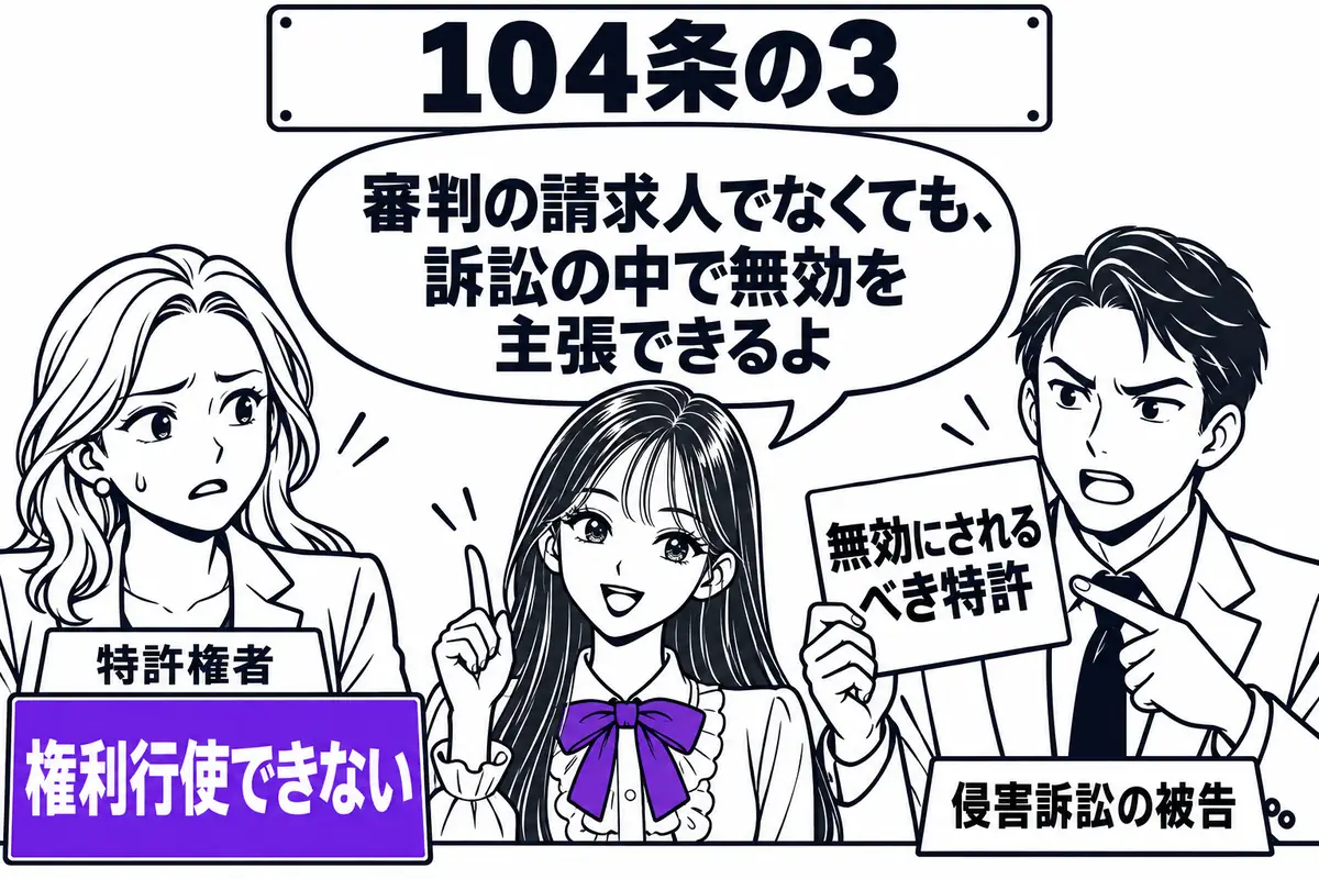 侵害訴訟の被告は、無効審判を請求できる立場になくても、無効理由を主張して権利行使を止められる